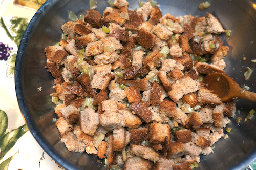 moistened bread stuffing | chinese grandma