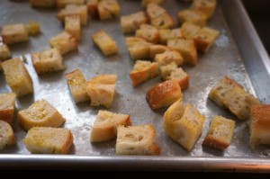 Homemade croutons - chinese grandma