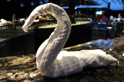 towel swan