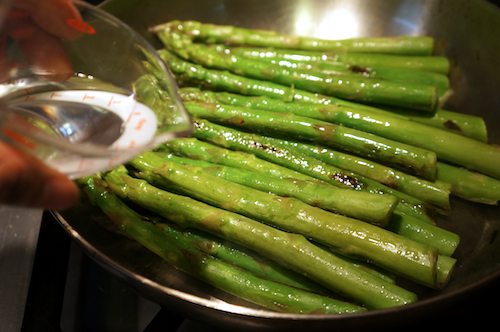 add water asparagus