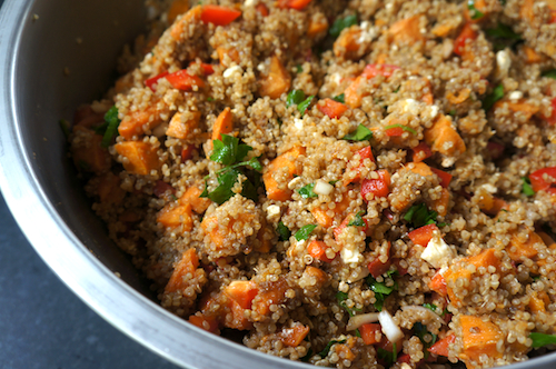 quinoa with sweet potatoes