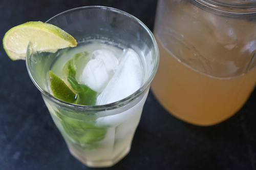 sparkling water basil lime
