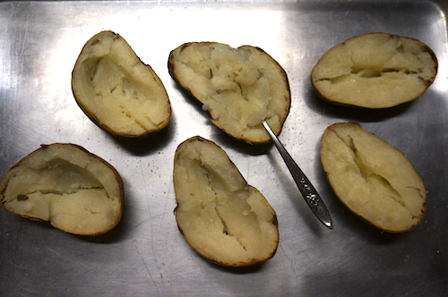 baked potato halves