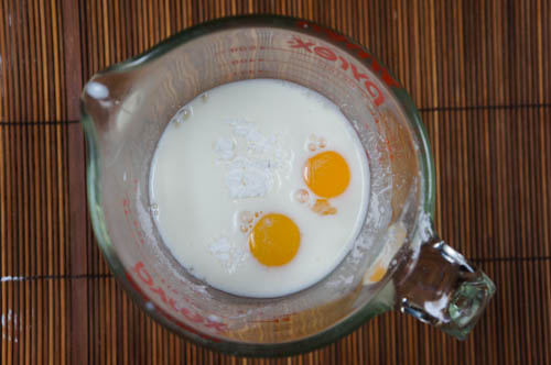 milk egg yolks cornstarch sugar