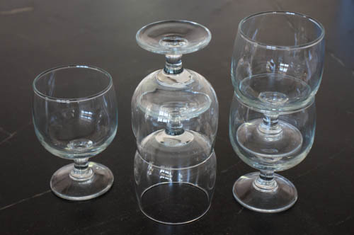 stackable wine glasses