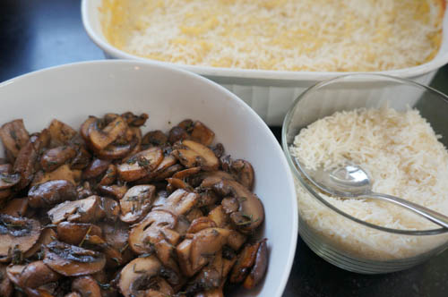oven polenta sauteed mushrooms