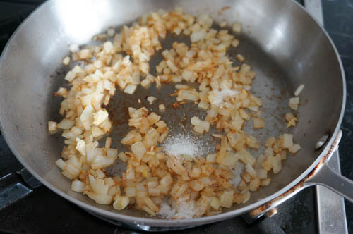 cooking onions garlic