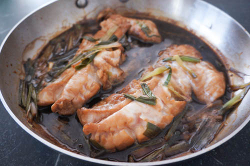 soy sauce poached fish
