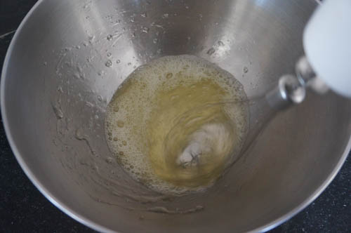 mixing egg whites