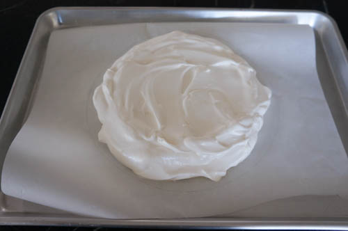 meringue before baking