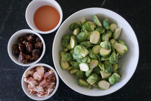 brussels sprouts bacon dates