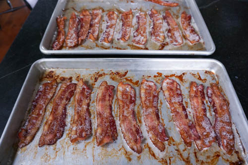 bacon in the oven