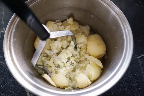 mashing potato