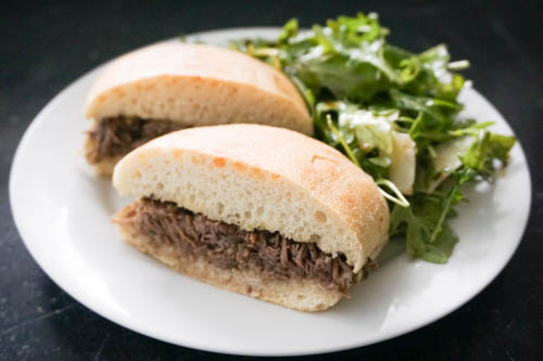 italian beef sandwich