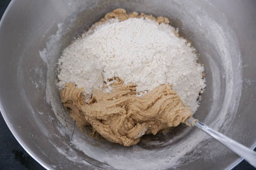 flour in batches